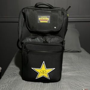 New rockstar energy rolling suitcase